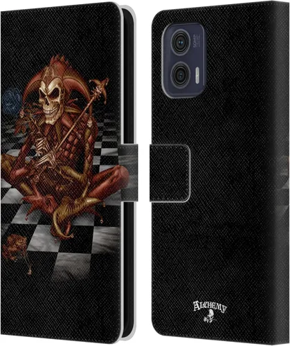 Vista 8 de Head Case Designs Officially Licensed Alchemy Gothic 13 Dagger Illustration Leather Book Wallet Case Cover Compatible with Motorola Moto G73 5G