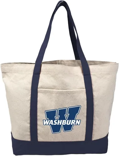 Vista 395 de Campus Lab Bolsa de lona con logotipo primario colegiado con bolsillo externo, bolsa de hombro reutilizable para ir de compras, playa Águilas A&m