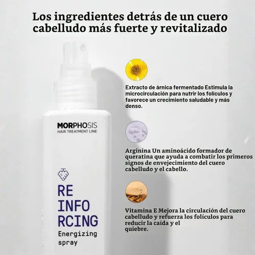 Vista 6 de Framesi Morphosis - Spray energizante reforzante, suero para el cuero