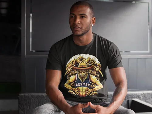 Vista 8 de Camisetas gráficas de manga corta con cuello redondo para hombre
