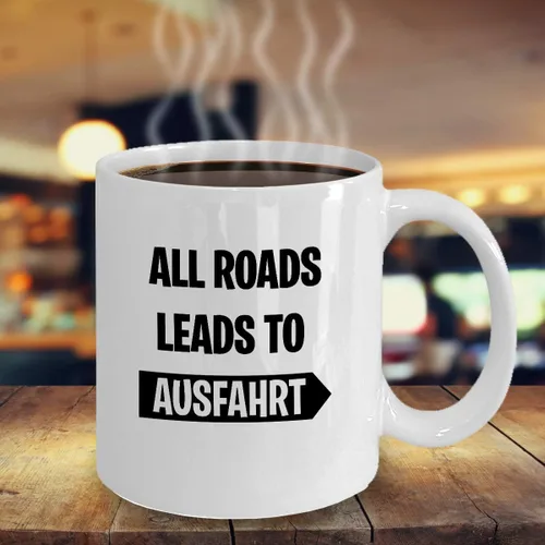 Vista 5 de All Roads Leads To Ausfahrt Taza de café para amante de la música, tentáculos alternativos Nomeansno Punk Rock Fun 11 oz y 15 oz taza de té, Blanco