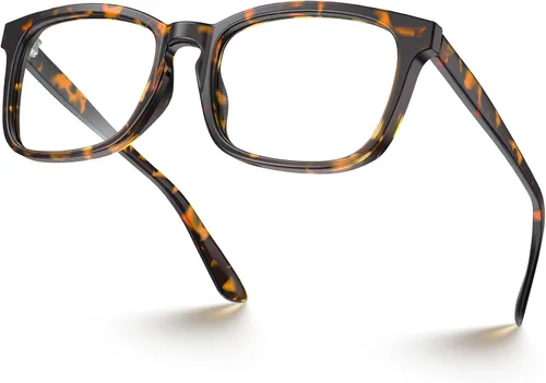 Vista 17 de VISOONE - Lentes cuadrados con bloqueo de luz azul y antireflejante para computadora, videojuegos; para mujeres y hombres MONTANA
