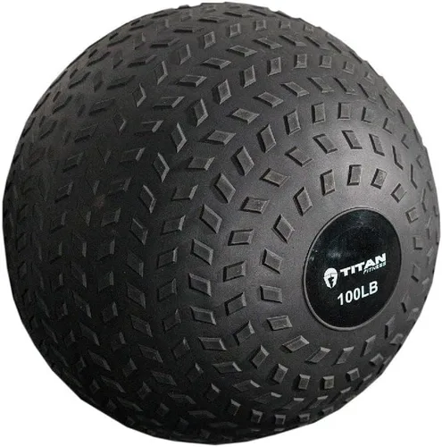 Vista 14 de Titan Fitness pelota de caucho Tread Slam, rebote muerto, peso para el entrenamiento - lanzar, atrapar, golpear, girar