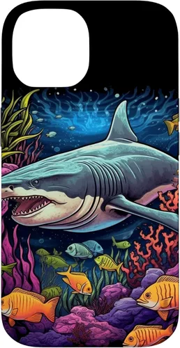 Vista 4 de iPhone 16 Tiger Shark Sea Ocean Underwater Shark Lover Case