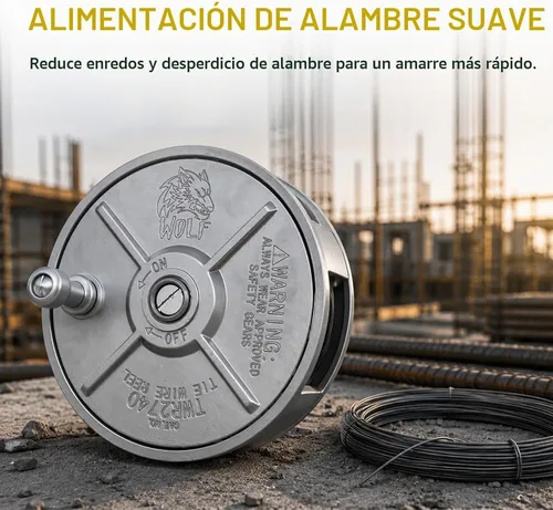 Vista 5 de WOLF - Rueda de aluminio de 6.25 pulgadas, ligera, ambidiestra, trabillas para cinturón y perilla incorporadas