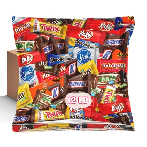 Vista 4 de Paquete de variedad de chocolates surtidos - Surtido de chocolates para fiestas envueltos individualmente (8 LB)