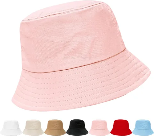 Vista 15 de NPQQUAN Bucket Hats for Men Woman Packable Foldable Sun Hats for Women Beige