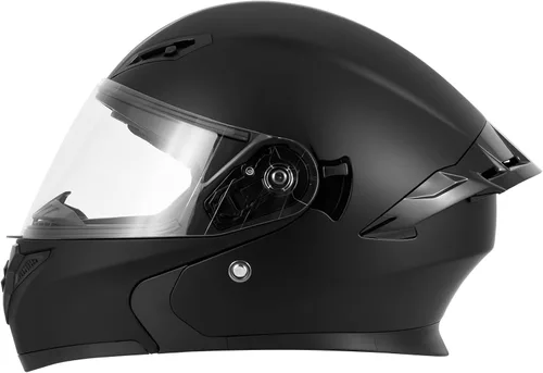 Vista 2 de CUTEY Modular Flip Up Motorcycle Helmet DOT Certified Dual Visor Vented Negro