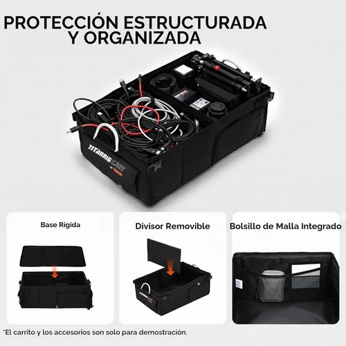 Vista 4 de TARION Video Producción Carro Accesorios Caja Plegable Titanrig Organizador