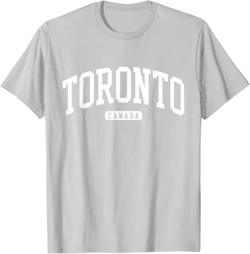 Vista 45 de Camiseta estilo universitario de Toronto Canada, Negro