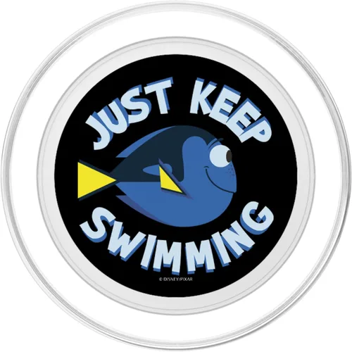 Vista 2 de Disney Pixar Buscando a Dory Just Keep Swimming PopSockets MagSafe PopGrip para iPhone