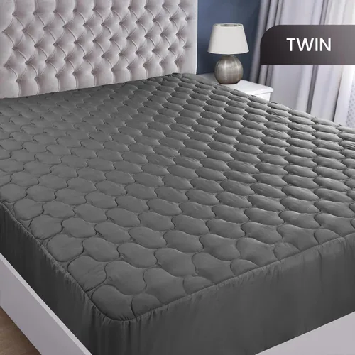 Vista 2 de Utopia Bedding - Protector de colchón impermeable, funda para colchón individual, funda acolchada ajustada y sin ruido con bolsillos profundos que