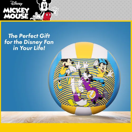 Vista 4 de Disney Mickey Mouse - Pelota de voleibol para niños, tamaño 4, Minnie Mouse, Donald Duck y Goofy, pelota de entrenamiento deportiva suave al tacto