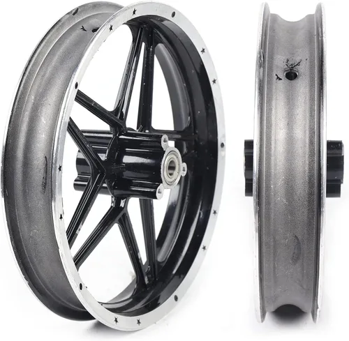 Vista 5 de Llanta de Neumático 2.50-10'' Rueda Delantera Trasera Llantas de Rueda para Mini Bicicleta de Bolsillo E-bike 49-50cc Bicicleta de Tierra Cubo