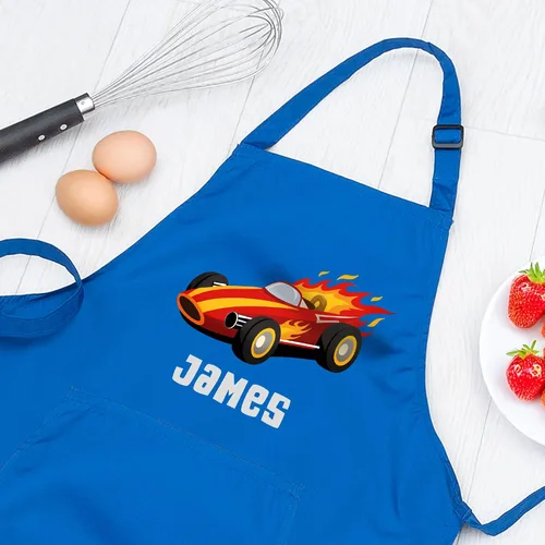 Vista 7 de Delantal con nombre personalizado para niños con sombrero de chef, delantal impermeable para cocinar, hornear, arte, pintura, regalo de cumpleaños