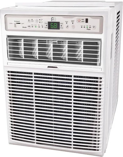 Vista 7 de Perfect Aire 10,000 BTU Aire Acondicionado con panel deslizante para ventana A/C - Modelo de apertura, 10000, Gris