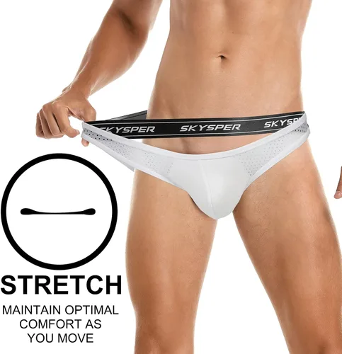 Vista 3 de SKYSPER Jockstrap - Correas de entrenamiento para hombre, ropa interior atlética para apoyo, tangas sexy