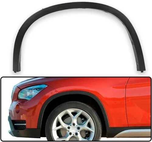 Vista 8 de G-PLUS Molduras de arco de rueda delantera izquierda compatibles con BMW X1 2012 2013 2014 2015, protector de cubierta de rueda delantera