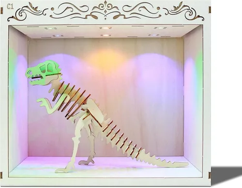 Vista 3 de Kit de Rincón de Libros, Sujetalibros Simple Booknook, Kit de Casa de Muñecas en Miniatura para Principiantes, Modelo de Rompecabezas 3D DIY con Luz