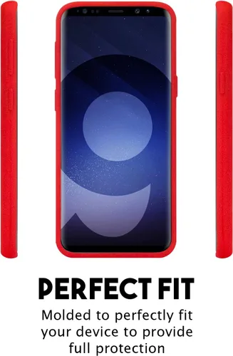 Vista 2 de GOOSPERY Soft Feeling Jelly para Samsung Galaxy S9 Case (2018) Cubierta de parachoques delgada sedosa (rojo)