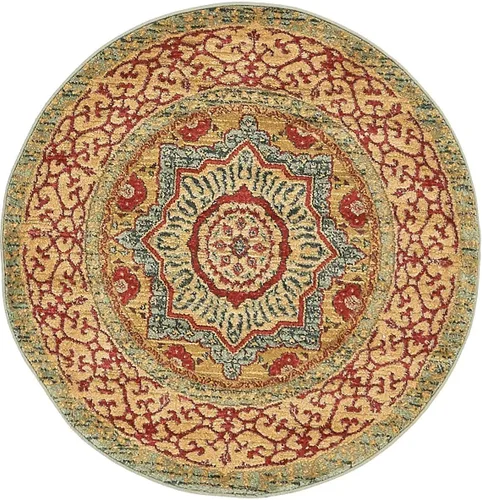 Vista 34 de Unique Loom Palace Collection - Alfombra Saray (2 pies x 3 pies 1 pulgada, rectangular, crema/marrón claro)