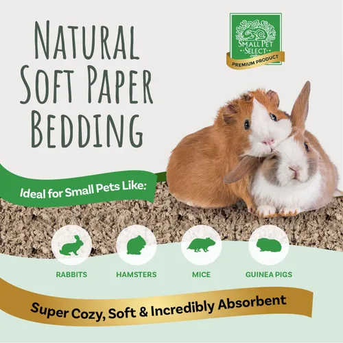 Vista 2 de Base de cama para mascotas pequeñas de Small Pet Select Premium, ropa de cama de papel suave natural para mascotas pequeñas para interiores