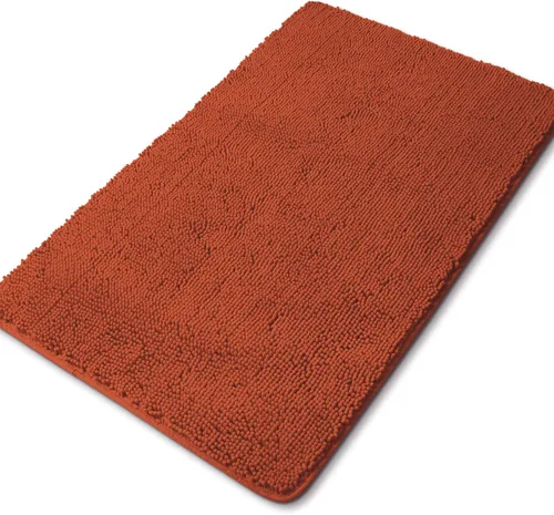 Vista 215 de Yeaban Alfombra de pasillo de baño de 24 x 72 pulgadas, antideslizante, alfombra de baño larga de felpilla gruesa, absorbente y lavable, alfombra