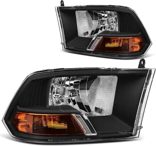 Vista 11 de DWVO Conjunto de faros delanteros de proyector LED DRL compatible con Dodge Ram 1500 2500 3500 de repuesto para Dodge Ram 2006 2007 2008 2009 lado