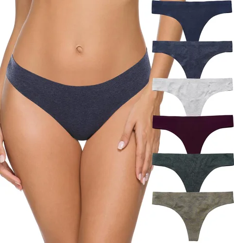Vista 6 de Wealurre Tanga de algodón transpirable, ropa interior de tiro bajo