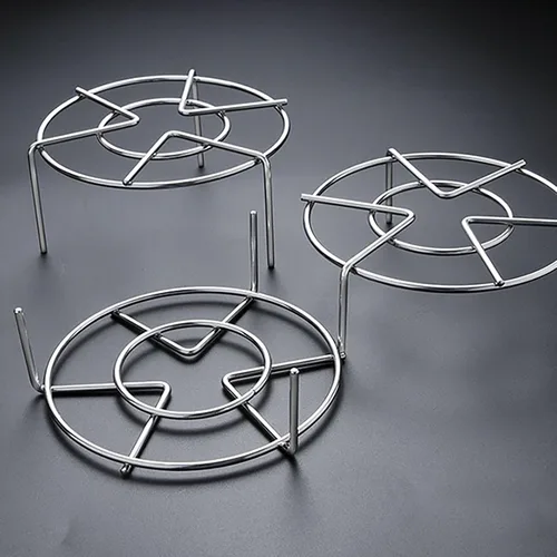 Vista 4 de Round Stainless Steel Steaming Rack, Multipurpose Cooking Trivet Stand, Removable Legs, Steamer Tray Insert for Pressure Cooker Stock Pot Oven Air