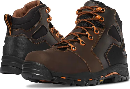 Vista 8 de Danner Vicious - Botas de trabajo de 4.5 pulgadas con punta compuesta para hombre, cuero de grano completo con forro Gore-Tex transpirable, sistema