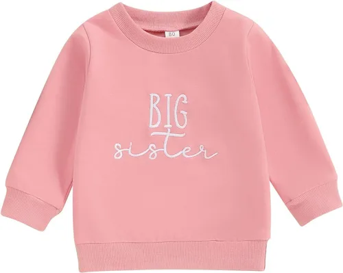 Vista 18 de Sudadera de manga larga con volantes para niña bebé, camiseta básica de color sólido, suéter de gran tamaño para niños, ropa de otoño Sudaderas