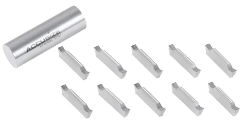 Vista 7 de Insertos de carburo Accusize, MGGN200-LH, corte de aluminio, 2403-4023x10 Inserto de corte de doble extremo, 10 unids/caja, para MGEHR04-2