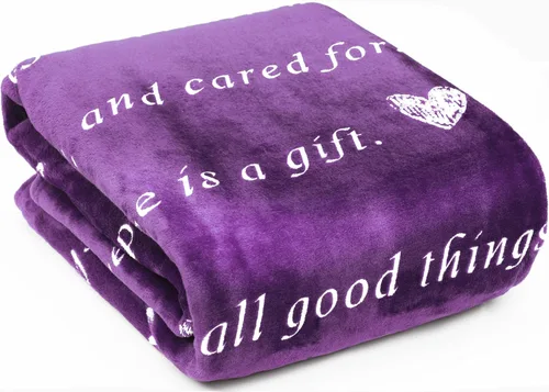 Vista 16 de Manta súper suave de regalo para mujeres u hombres - Luz y amor, compasión, recuperación pronto, positividad, coraje, inspiración, curación, apoyo