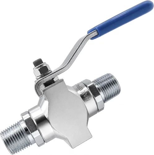 Vista 10 de Bedford Precisión 29-1443 1/4" NPT(MBE) Teflon 5000 PSI válvula de bola, pieza de repuesto para Graco
