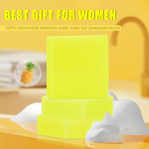 Vista 6 de Paquete de 3 barras de jabón Yoni para el equilibrio del pH femenino, jabón vaginal natural Yoni Bar para mujeres, hidratante Yoni Wash Yoni Care