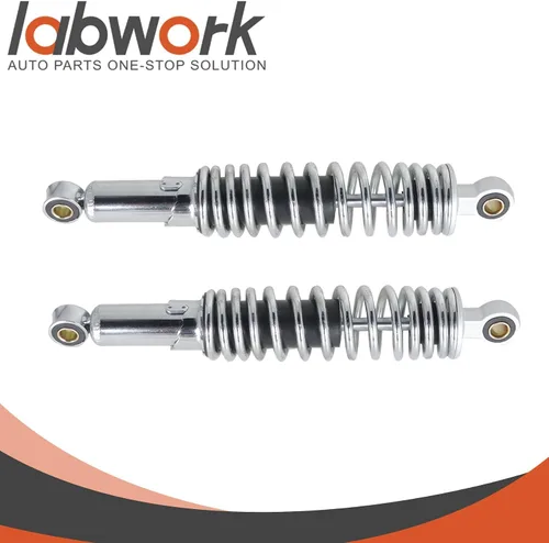 Vista 2 de labwork 2 uds cromo amortiguador trasero 12.598 in reemplazo para XL883 1200 72 48