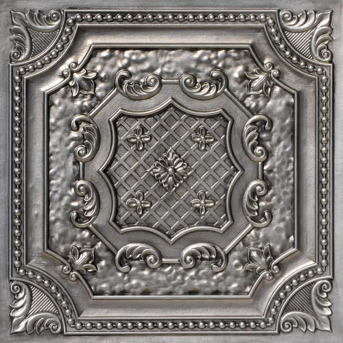 Vista 42 de DCT04 Elizabelthan Shield - Azulejo de techo de PVC de 2 x 2 pies (cubiertas / 200 pies cuadrados), gris pardo antiguo, 50 piezas Antique taupe