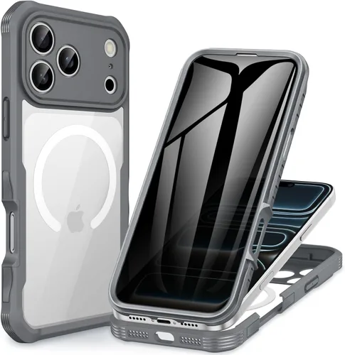 Vista 100 de CENHUFO Funda de privacidad para iPhone 11 Pro, funda de cuerpo completo con protector de pantalla de privacidad de vidrio templado 9H integrado