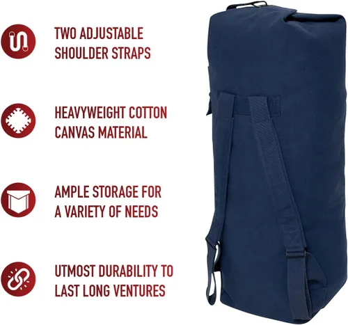 Vista 4 de Rothco Bolso de lona de doble correa para hombre