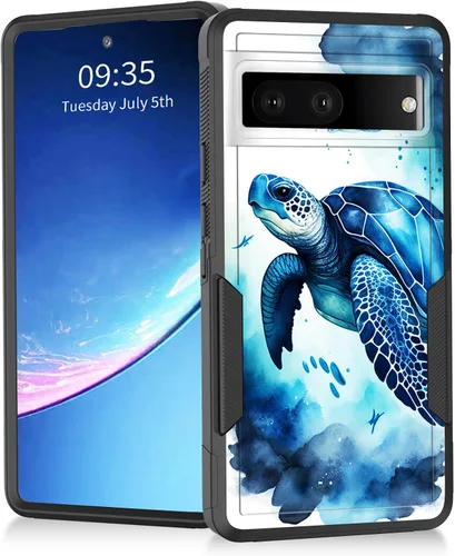 Vista 50 de Funda para Pixel 7a, resistente de doble capa híbrida de policarbonato duro de goma suave a prueba de golpes para Google Pixel 7A 6.1 pulgadas
