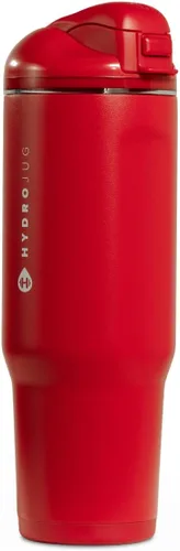 Vista 48 de HydroJug Ease2o - Botella de agua aislada de 24 onzas, tapa con popote y Duna