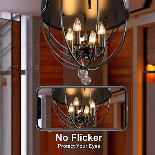 Vista 5 de Night Light Bulbs 7 Watt,E12 Candelabra Base,120V,for Nightlight and Salt Lamp,Warm White,6 Pack