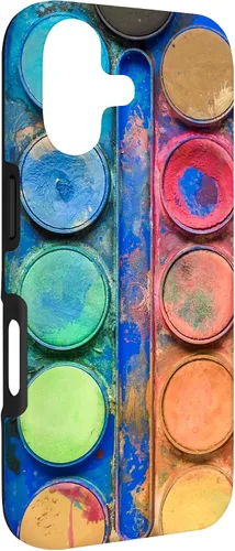 Vista 3 de Caja de paleta de pintura de acuarela - Funda de regalo divertida para artista/pintor/arte para iPhone 17