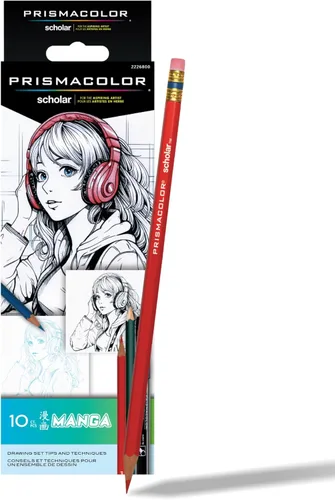Vista 10 de Prismacolor Scholar - Juego de dibujo de manga para adultos, kit de 10 piezas