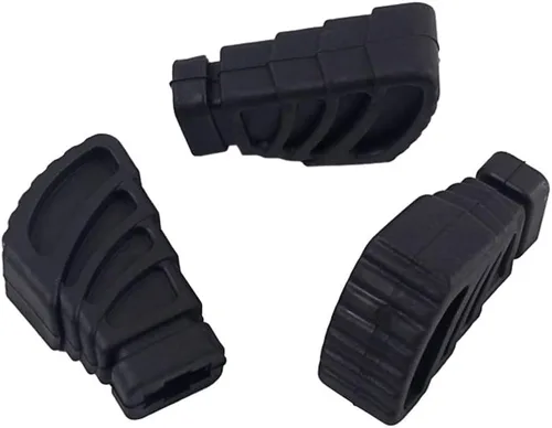 Vista 4 de HEALLILY Pies de goma de tambor para hardware de tambor Soporte de platillos Soporte de percusión Piezas Tamaño L 3pcs (negro)