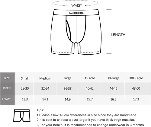 Vista 7 de BAMBOO COOL Calzoncillos tipo bóxer para hombre (4 o 7 unidades)