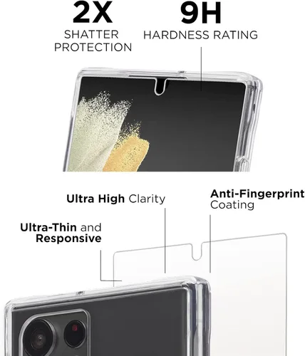 Vista 5 de Pelican - Funda para Samsung Galaxy S22 Ultra con protector de pantalla [compatible con carga inalámbrica]