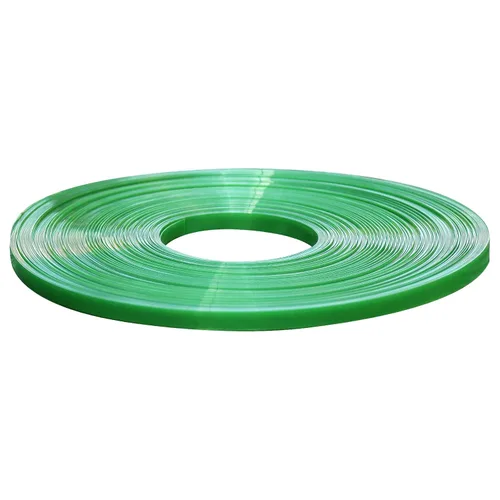 Vista 12 de 1/2" x.026 poliéster (PET) que ata con correa 330' longitud bobina 770lbs resistencia a la rotura
