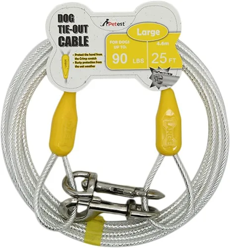 Vista 26 de Petest Cable de amarre reflectante de 15 pies para perros pequeños de hasta 35 libras